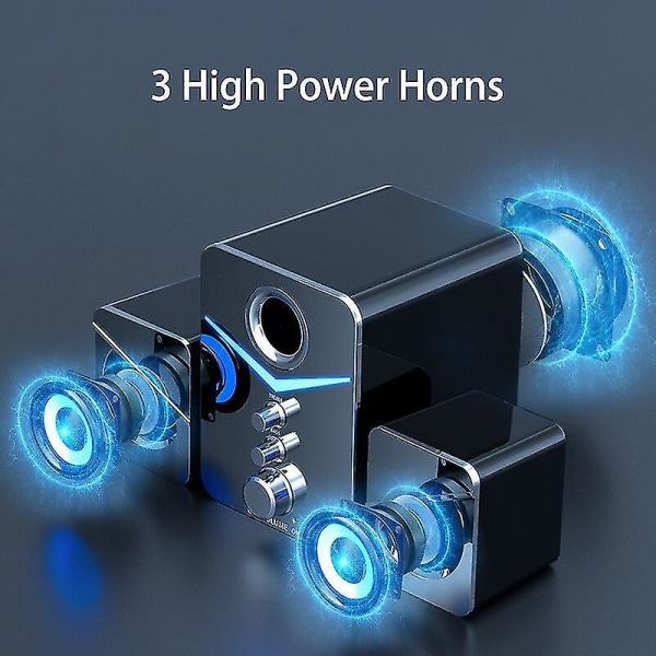 USB-ansluten Bluetooth-kombo högtalare för datorstereo