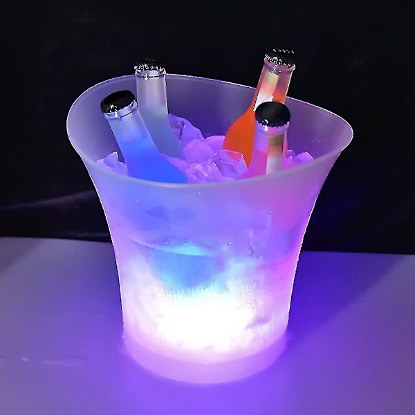 LED-jäähdytin 5L, suuri kapasiteetti, pullonjäähdytin
