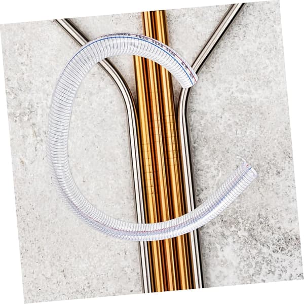 Vattenpump Gummislang Ståltråd Flexibel Spiralslang för Bevattning Utomhus Trädgårdsbruk PVC