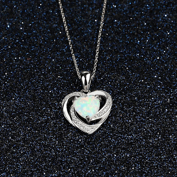 Halsband med hänge, kedja, smycke för kvinnor och flickor, trendigt opalhalsband, 1 st, glittrande form, trendigt Y-2
