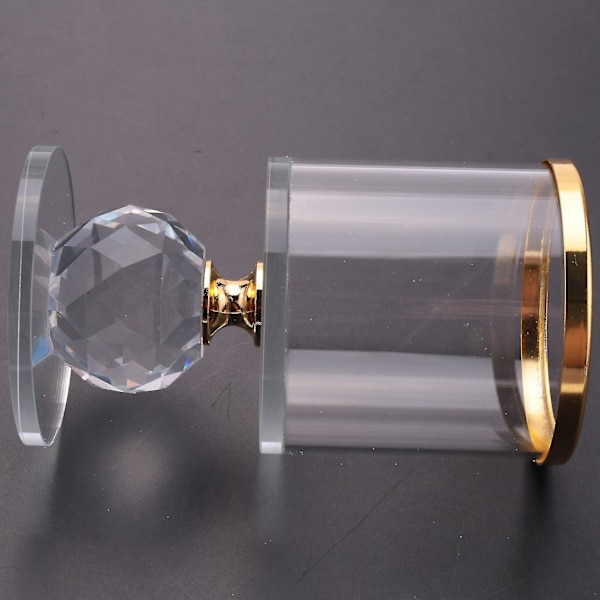Krystall Pillar Lysestake Glass Lysestake Teelysholder S