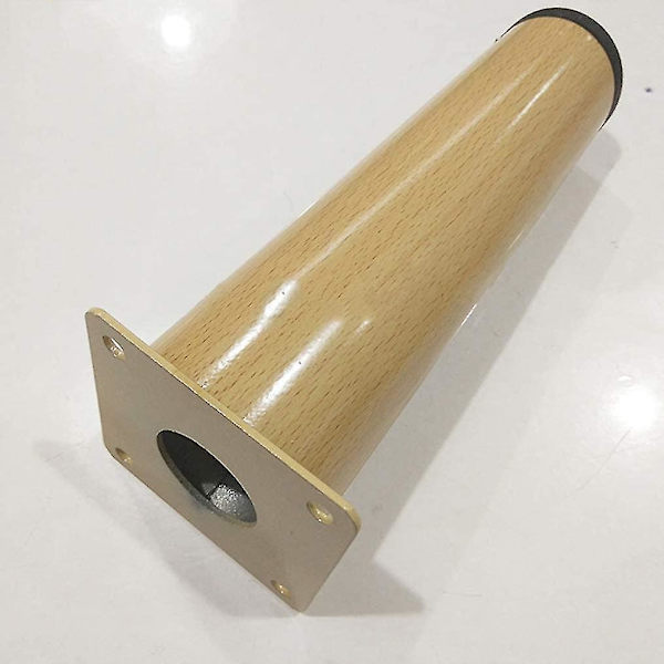 Huonekalujalat, Tukijalat Sovalle/TV-Kaapille, Metalli, Imitaatiomaalattu Puu, 4 Kpl 12cm