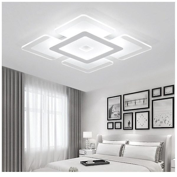 42cm Geometrisk Flush Mount Akryl LED Dæmpbar Fjernbetjening