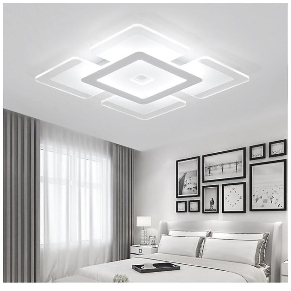 42cm Geometrisk Flush Mount Akryl LED Dimmerbar Fjernkontroll