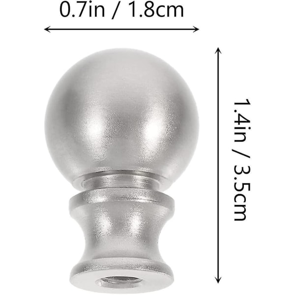 Lampespisser for lamper, 2 stk, metallkule, konvertibel lysdekorasjonshette