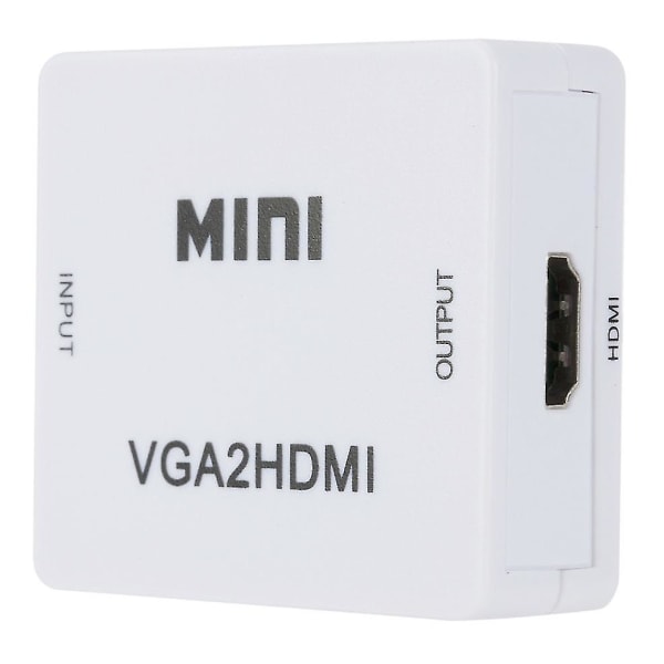 Mini VGA till HDMI Converter Box Audio Adapter 1080P