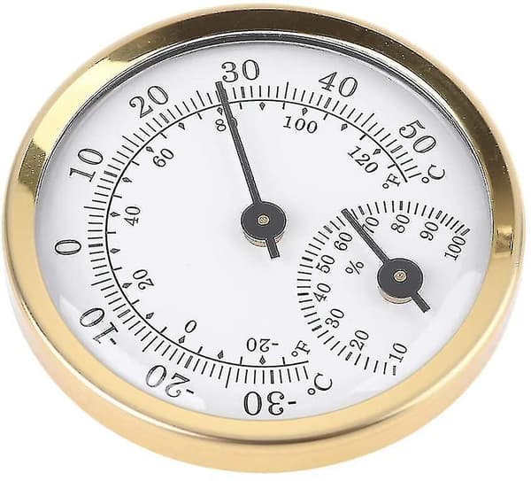 Indendørs Analog Termometer Luftfugtighed Temperaturvisning 58mm Husholdning