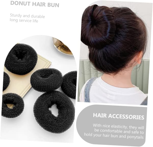 6 st Hårknutsformare Kvinnor Donut Hårknutsformare Lätt att använda för festbröllop
