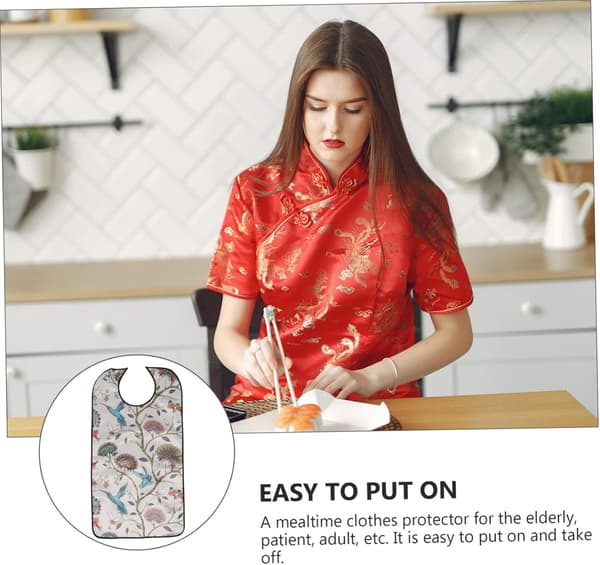 Vanntett smekke for voksne for eldre og omsorgspersoner laget av solid polyester