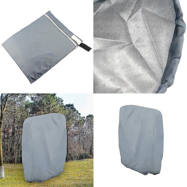 Fällbart Solstolsöverdrag - Fällbart Solstolsöverdrag, Vattentätt Fällbart Solstolsöverdrag (Storlek: 71 Cm Lx34 Cm Bx110 Cm H Grå)