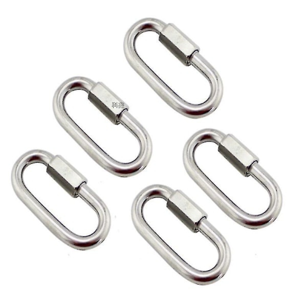 Snabbkopplingar i rostfritt stål, 10-pack Karabinerhakar