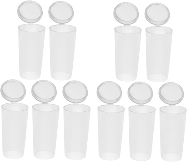 10 stk. Makeupbørstebeskyttere, runde, af plast