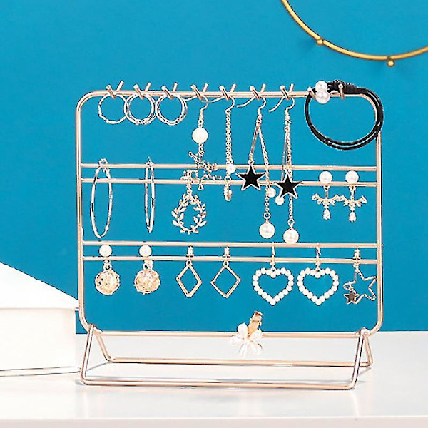 Smykke Stativ, Metall Ørepynt Organizer, Vakker Halskjede Holder Armbånd Display, Smykke Org