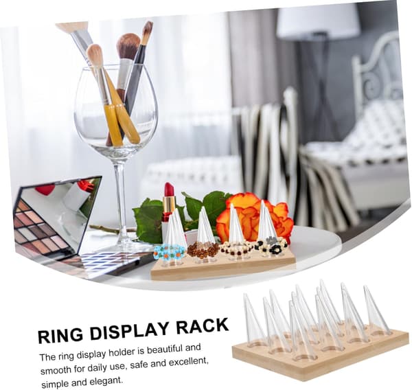 Ring Display Stand Smyckeshållare för Ringar Visningsställ för Smyckesutställning för Säljare