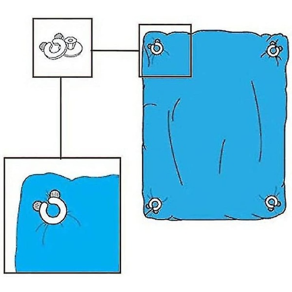 Täckeklämmor Täckehållare Slitstarkt cover Spänne Fixer Säng Täcken Munkar Hållare Håller Täcken på plats utan att skada tyget (wh)