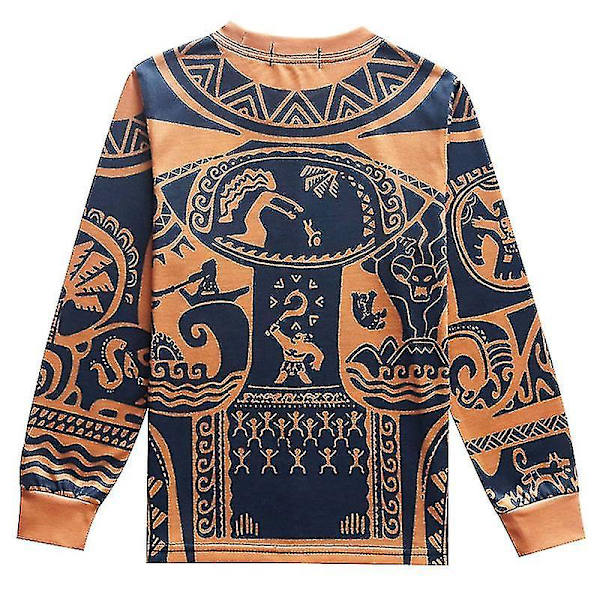 Moana Maui Kostym Barn Pojkar Långärmad Pyjamas Pjs Set Nattkläder 3-4 Years
