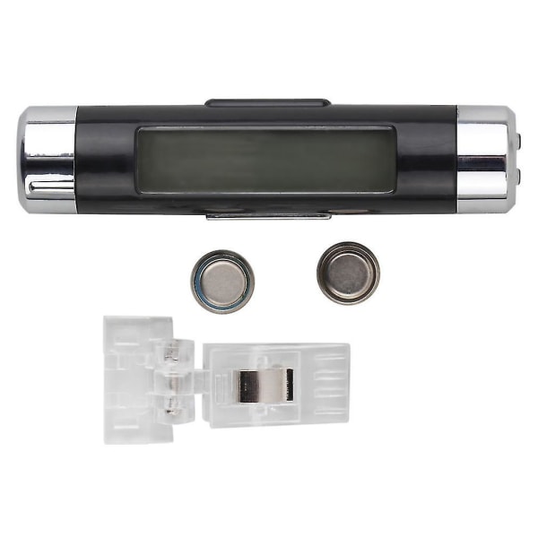 Digital Termometer Klocka med LCD-Skärm för Bil