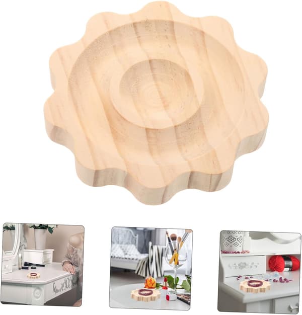 Træ smykker armbånd display bakke perleplade til perlearbejde DIY smykker
