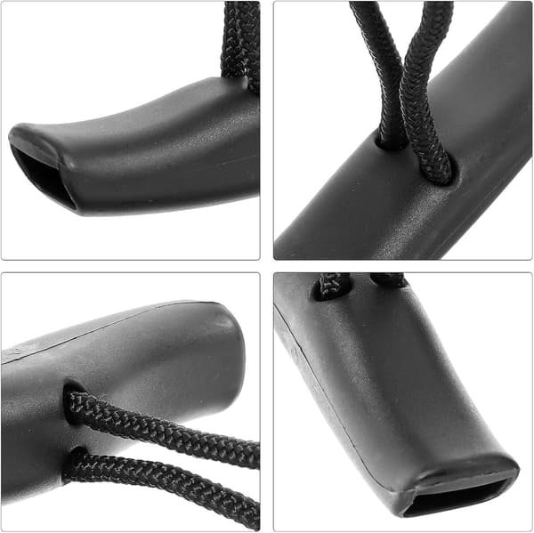 4 sett kajakk trekkhåndtak med tau, solid ergonomisk kano håndtaksett