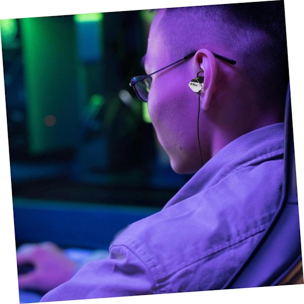 Gaming Hodetelefoner Mikrofon Komfortable Kablede Over Øret Øretelefoner for PC Mobil Nettbrett