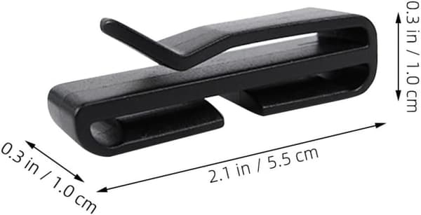 10 stk. utendørs webbing-endeklips 48 mm store plastbelteklips hurtigspenne