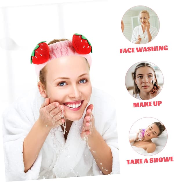 2 stk. elegant bredt pandebånd til kvinder Ansigtsvask Hårbånd Makeup Elastisk og behageligt
