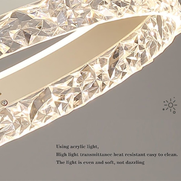 LED-Hänglampa Ring Cirkel Design 50cm Dimbar