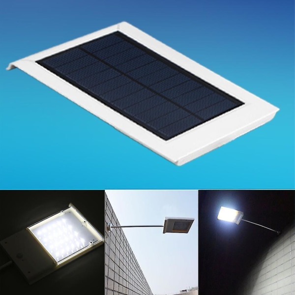 20 LED Ultra-tynn Solcelle-sensor Vegglampe Utendørs