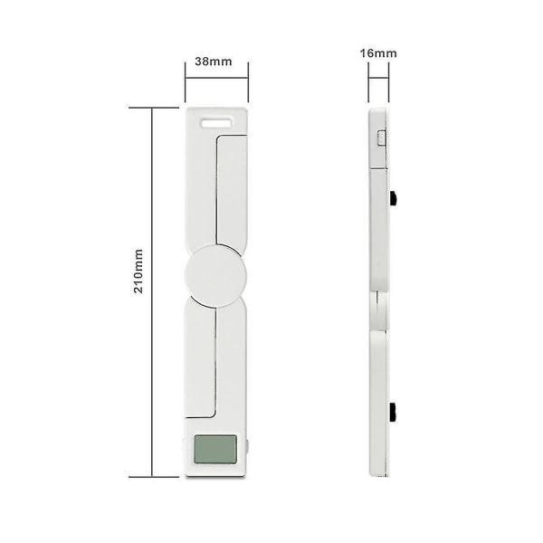 Mini sammenleggbar digital matvekt Bærbar hjemmematveiing kaffevekt Digital LED-skjerm Kitche-yuhao