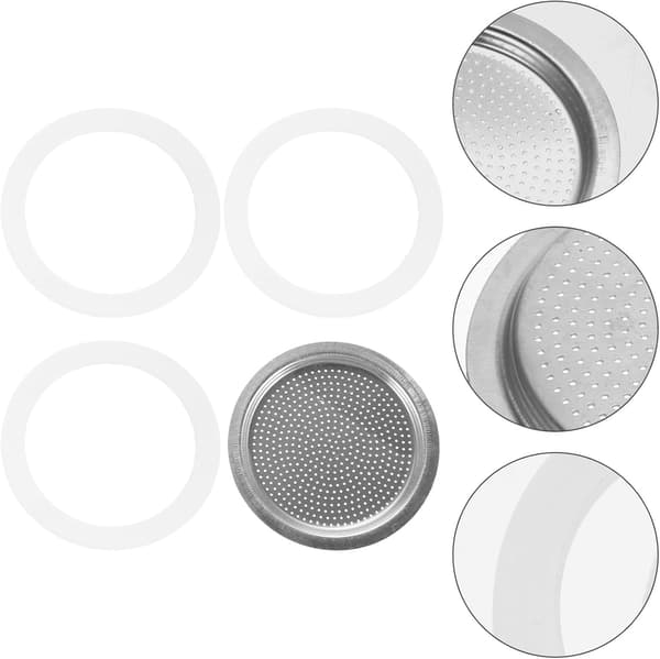 Kaffekanne Silikonpakning Espressomaskin Deler 9 Kopp Størrelse Silikonmateriale Enkel å Installere Solid Erstatning