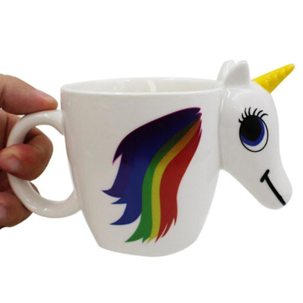 350 ml Keramisk Färgväxlande Mugg med Cartoon-Mönster