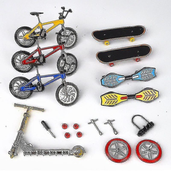 Miniskoter Tvåhjulig skoter Pedagogiska leksaker för barn Finger Scooter Cykel Gripbräda Skateboar