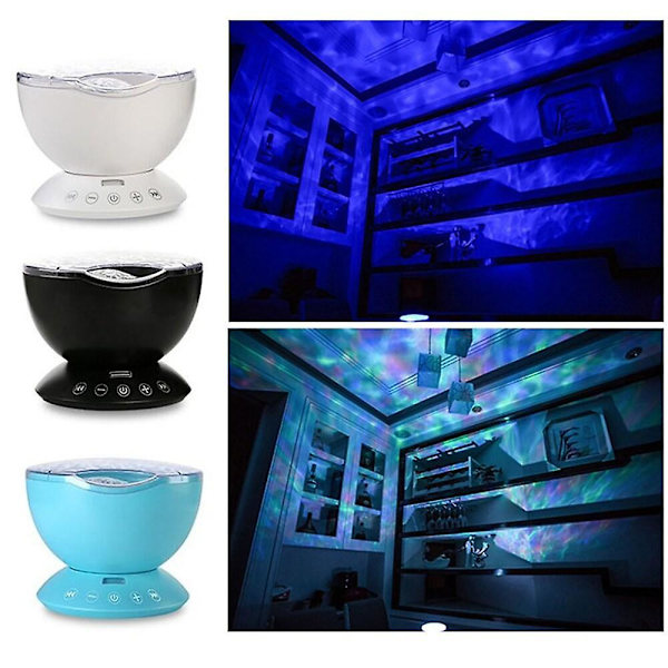 Projektionslampe Ocean Galaxy Stjerne Nebula Fjernbetjening