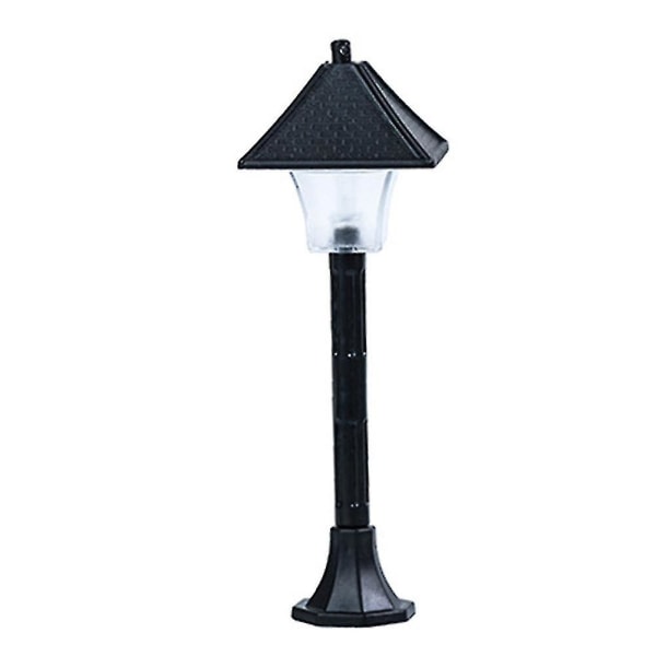 Mini Gadelygte Model Jernbane Tog Lygtepæl Lampe Udendørs Kanal Lygtepæl (1 stk)