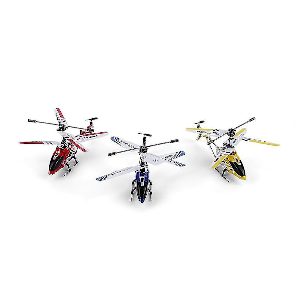 Gul 3-kanals Mini Helikopter med Gyroskopisk Styring RC