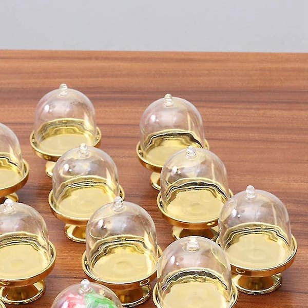 12-pack Mini Kakställningsbricka med Lock för Födelsedag och Bröllop (Bas)