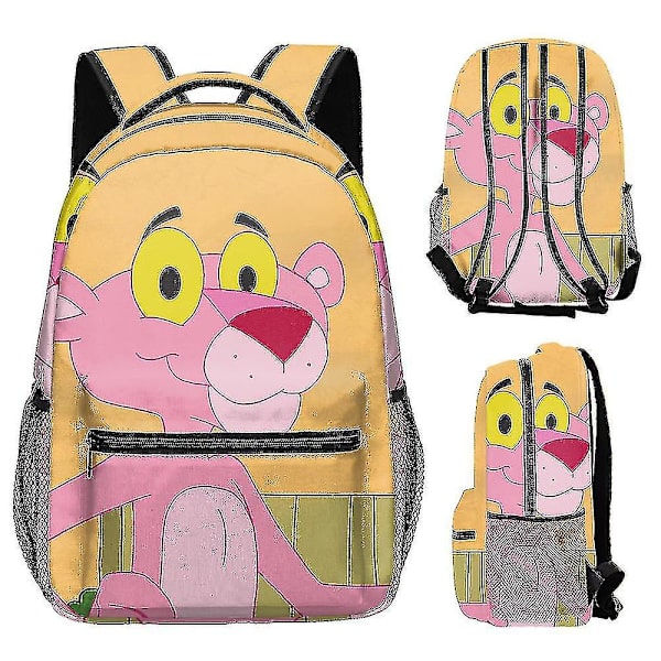 Rosa Panther Ryggsekk 3D-trykt Barnehage, Ungdomsskole, Jenter, Gutter, Reise Ryggsekk, Tenåringer, Anime Skolesekk deep blue