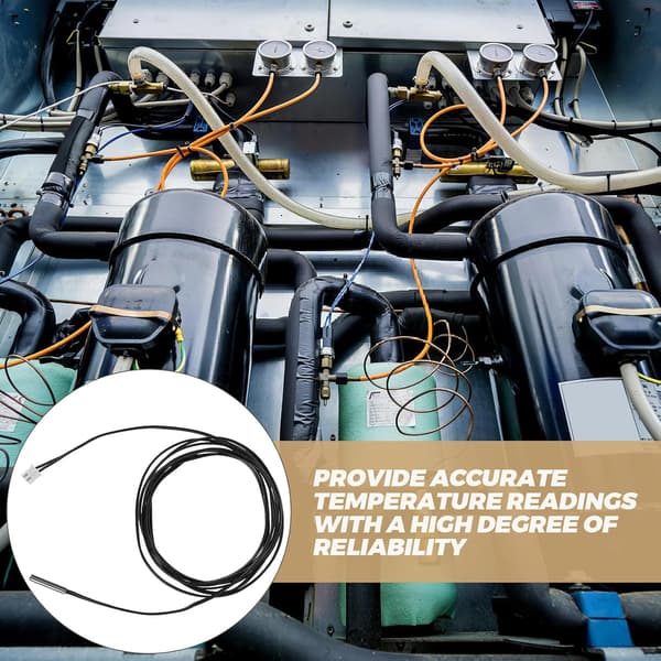 5 st termistor temperatursensor sond 2M kabel Ntc 1% noggrannhet vattentät temperatur digital sond