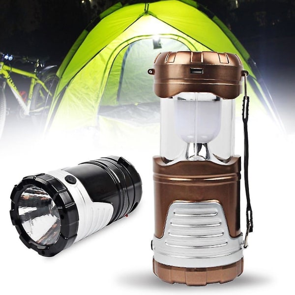 Solar Lade Lantern Camping Lantern Led Sammenleggbar d20e | Fyndiq