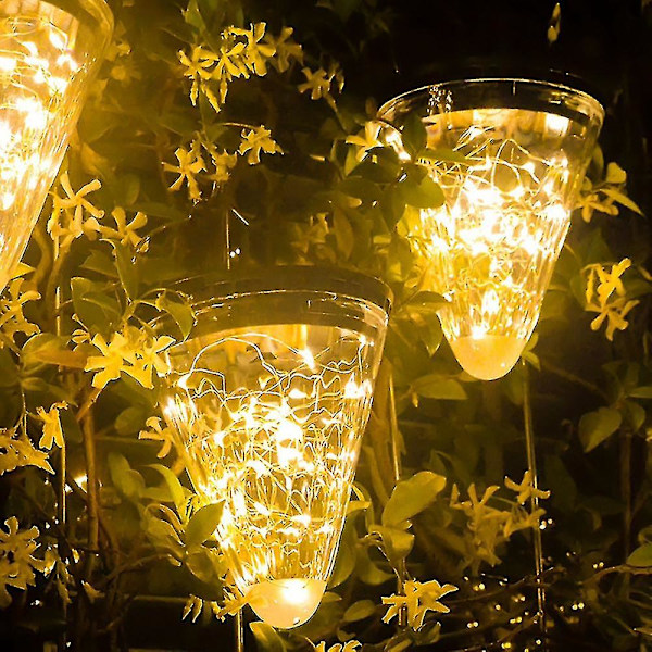 Solcelled Hagebelysning Utendørs Henge Solcellelys Kjegle Solcellelykt For Patio Hage Landskap