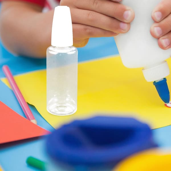 10 st 30 ml hantverkslimflaskor med fin nålspets, plastflaskor med klämmapplikator
