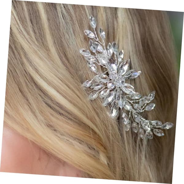 Brudkam Strass för Bröllop Håraccessoarer Elegant Hårspänne