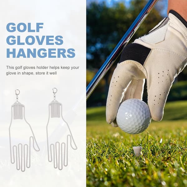 2st Vit Golfhandskehållare med Spänne Handformade Golfhandsksträckare och Stödfäste Tillbehör