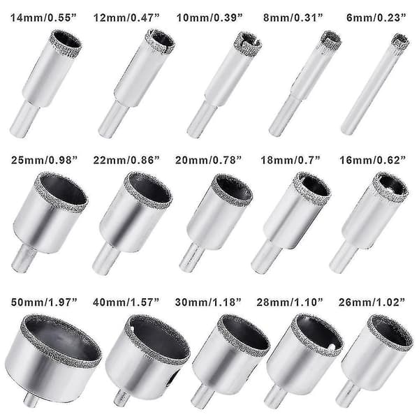 15-pack Keramikblomkruka Hålborrningssats