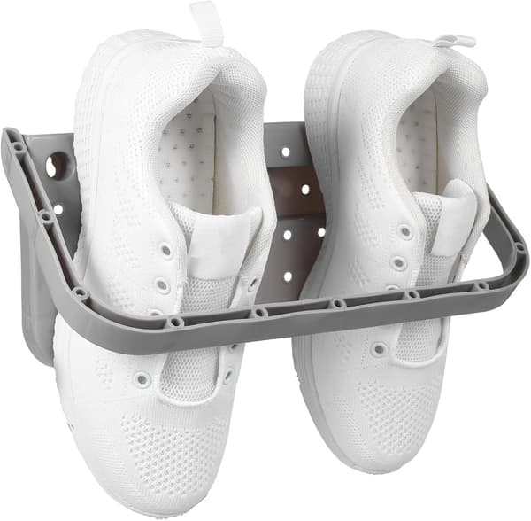 Sammenleggbart skostativ Skoholder 28 * 14 * 2 cm PP Veggmontert Plassbesparende Design Multifunksjonell