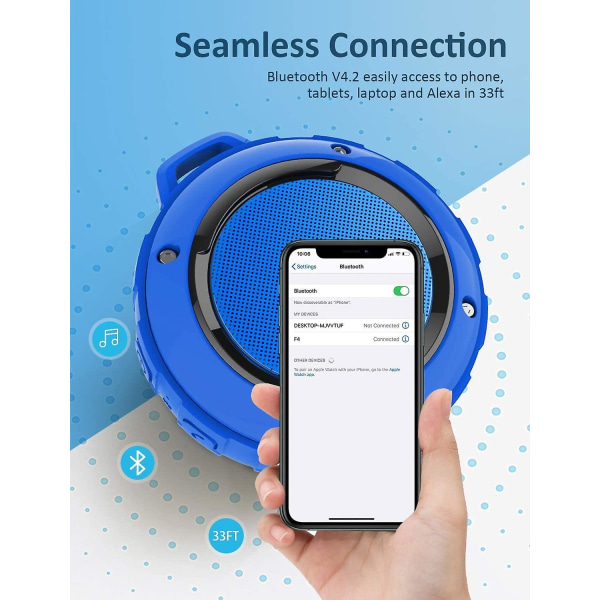 Pyöräily Bluetooth-kaiutin Auto Ulkoilma Urheilu Ääni Mini Kannettava Matkapuhelin Kortti Subwoofer Blue