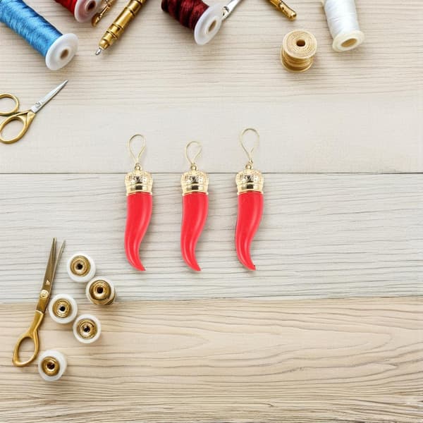 10 st röda pepparhängen DIY kryddiga chilipepparberlocker 7 cm grönsaksberlocker