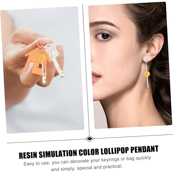 Lollipop-riipus, miniatyyri-tikkarikorut, korvakorut