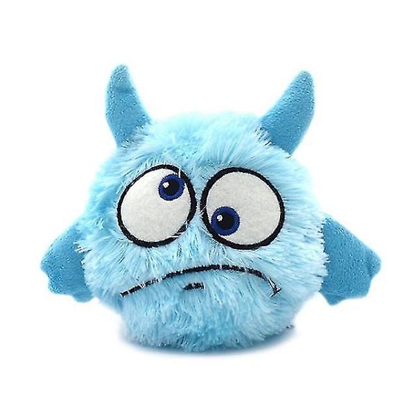 Interaktiva Hundleksaker Hoppande Skrattande Skakande Boll Hund Plysch Leksak Elektronisk Vibrerande Automatisk Rörliga Ljudleksaker Light blue