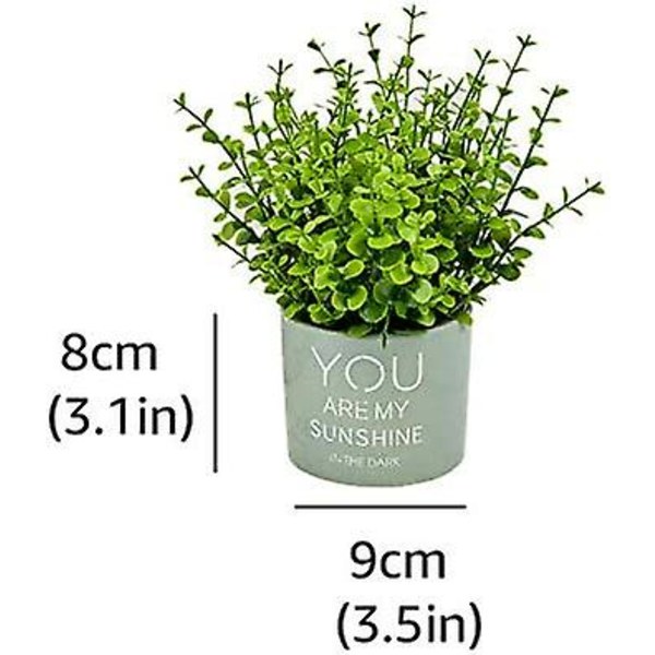 Konstgjord Lavendel med Keramisk Blomkruka, Små Krukväxter, Lämplig för Kontor